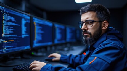 IT technician troubleshooting a computer network, representing the vital role of technology support in keeping systems running smoothly