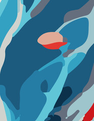 Fototapeta premium abstract background with untidy waves Illustration