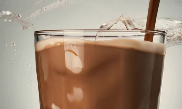 glass of milk with a background, pouring a glass of milk, glass of milk with strawberry