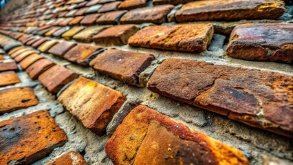 Vintage Charm of Old Bricks: Rustic Textures and Warm Tones for Backgrounds, Photography, and Design Projects, Capturing the Essence of History and Character in Architectural Elements