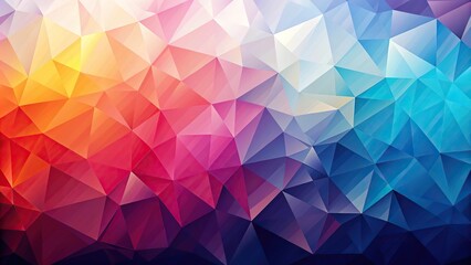 Silhouette abstract low poly background with triangles