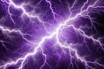 Fototapeta premium Realistic purple and white lightning bolt pattern texture background