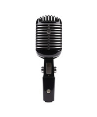 Fototapeta premium vintage metal microphone isolated on white or transparent png