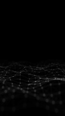 Digital technology network net vertical illustration.