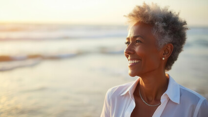Beautiful lady at the beach
