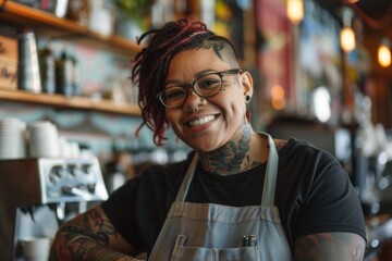 Obraz premium Portrait of a confident African American woman small business owner