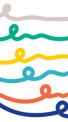 Abstract organic lines background. Vertical format for social media. Vector illustration, flat design