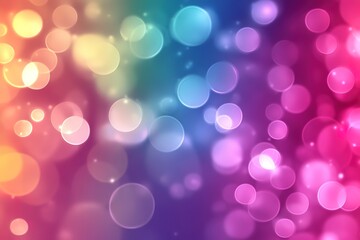 Colorful abstract bokeh background with soft circles