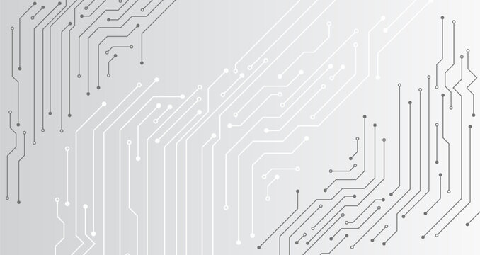 Hi tech digital communication. Circuit board technology background. Electronic motherboard. Wide Abstract modern futuristic, technology background.