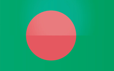 National flag of Bangladesh. Bengali country flag banner background vector