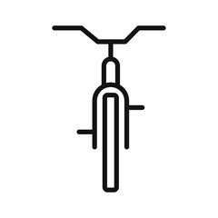 Bicycle icon Thin line art isolated