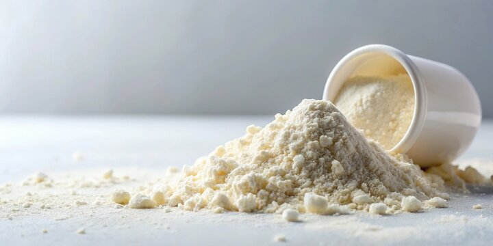 Spilled milk powder with teat