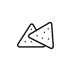 Crackers icon Thin line art isolated