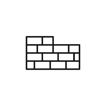 recommend clip art: Construction icon Thin line art isolated