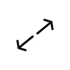 Expand icon Thin line art isolated