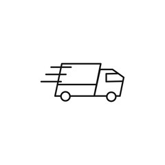 Express Delivery icon Thin line art isolated