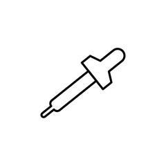 Eye dropper icon Thin line art isolated