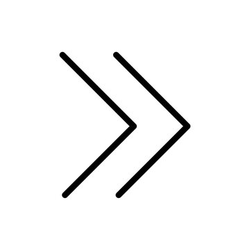 recommend clip art: Fast forward icon Thin line art isolated