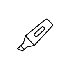 Highlighter icon Thin line art isolated