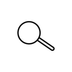 Search icon Thin line art isolated