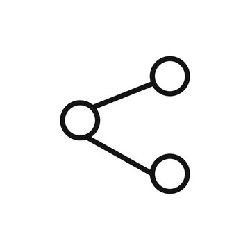 recommend clip art: Share icon Thin line art isolated