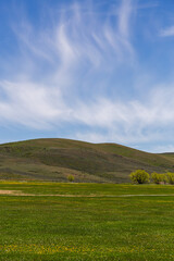 Tranquil Utah Landscape with Rolling Hills and Blue Sky