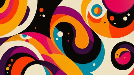 Abstract Colorful Geometric Pattern.