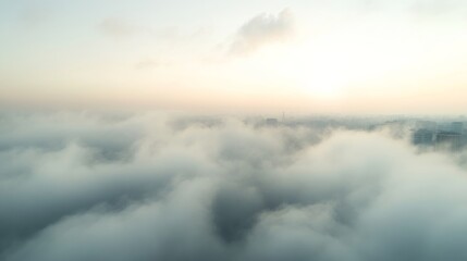 Cityscape Above the Clouds.