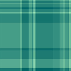 Border vector pattern textile, foot fabric check background. Variation plaid tartan texture seamless in teal and mint colors.