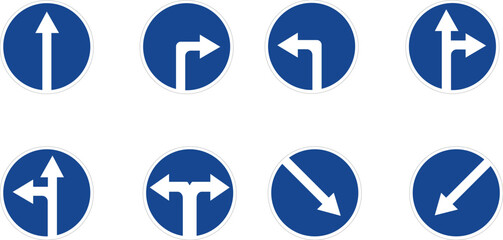 Road sign. Traffic regulations. European road sign. Flat vector illustration template.	