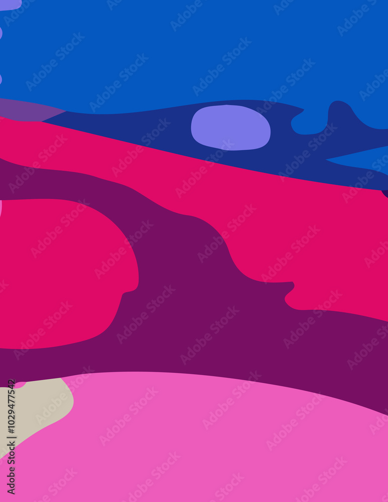 Wall mural flat abstract background