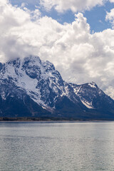 Fototapeta premium Scenic View of Majestic Grand Teton Mountains in Wyoming