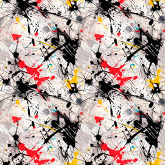 Naklejka premium Abstract seamless pattern of colored paints. Background