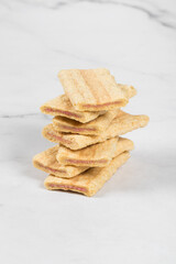 Crispy Corn oat rice bars strips with fruit and berry filling. 