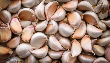 a pile of Garlic cloves texture, pattern background