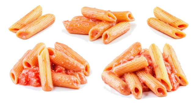 Delicious Penne Alla Vodka Pasta Served in Creamy Pink Tomato Sauce Generative AI