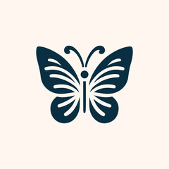 Butterfly logo silhouette vector illustration 3