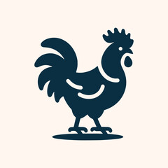 Chicken logo icon silhouette vector 1