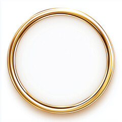 golden circle,golden ring,luxurious,beautiful circle, beautiful ring on a white background