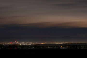 nocna panorama miasta
