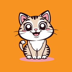 Cute cat Cartoon Vector Design