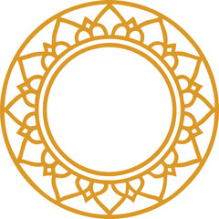 Luxury Golden Mandala Islamic Invitation Wedding Card Background Gold Vintage 