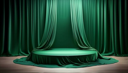 stage with curtain