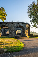 Historic circular Andernach Bollwerk in Germany