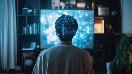 Holographic interface in a modern smart home managed by artificial intelligence