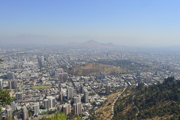 Cidade de Santiago no Chile