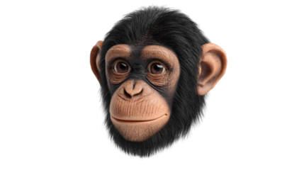 Realistic Chimpanzee Face