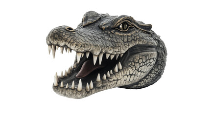 Obraz premium Crocodile Head with Open Mouth.