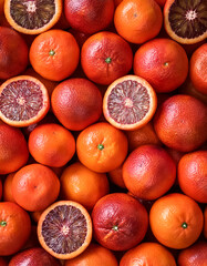 Fresh a pile of close-up Some red blood orange texture, pattern background