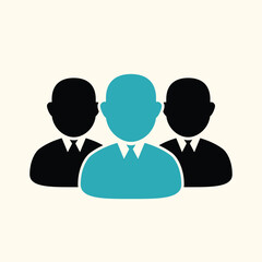 Businessman human icon vector